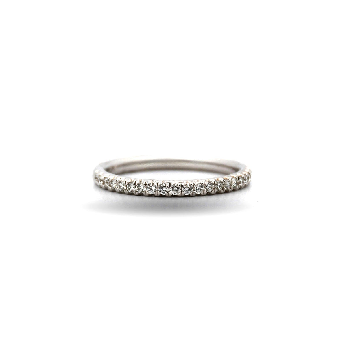 Diamond ring on a white background