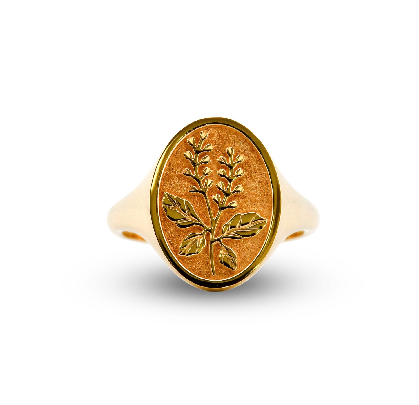 18Y Tulsi Signet Ring