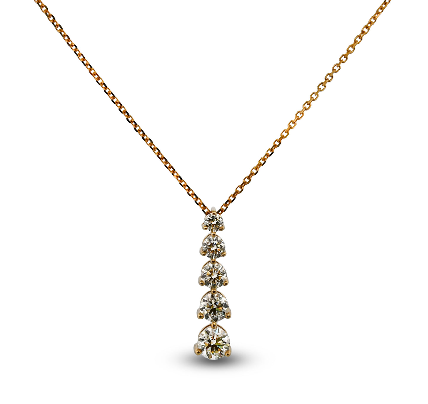 14Y Diamond Drop Necklace