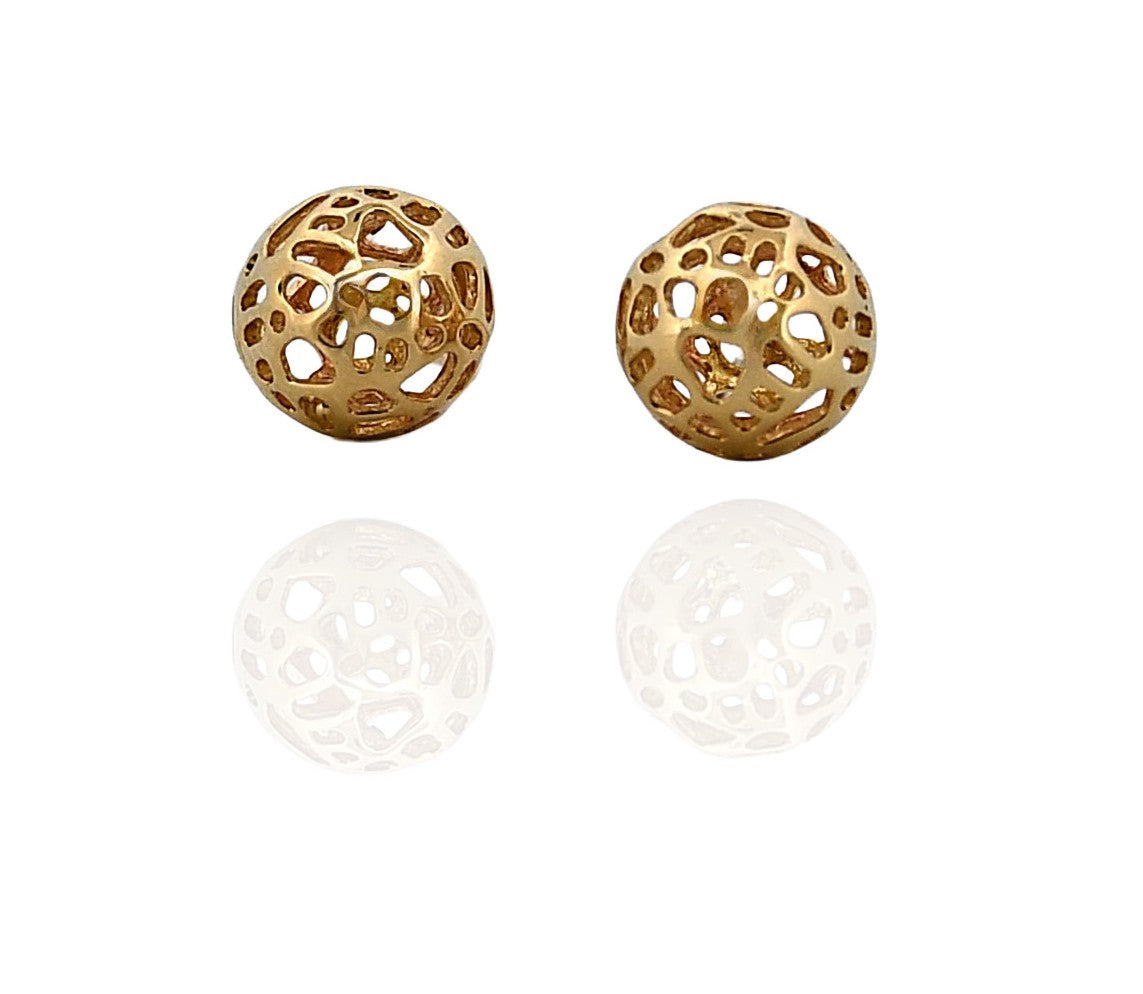 14Y Pierced Ball Stud Earrings