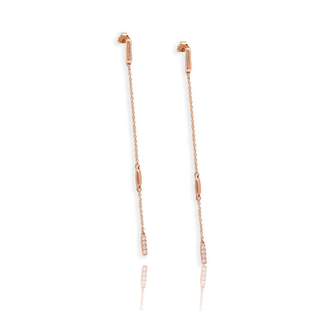 14R Diamond Chain Earrings