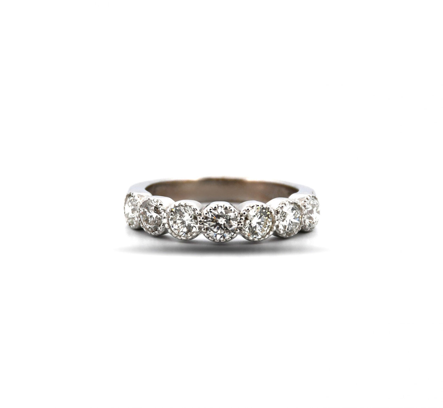 14W Diamond Milgrain Bezel Band