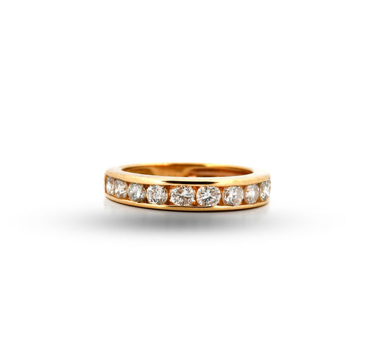 14Y Diamond Channel Set Band