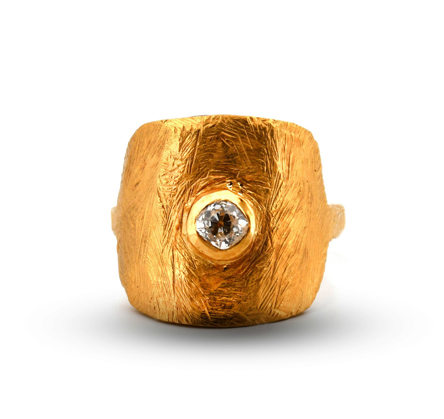 18Y Old Mine Cut Diamond Ring