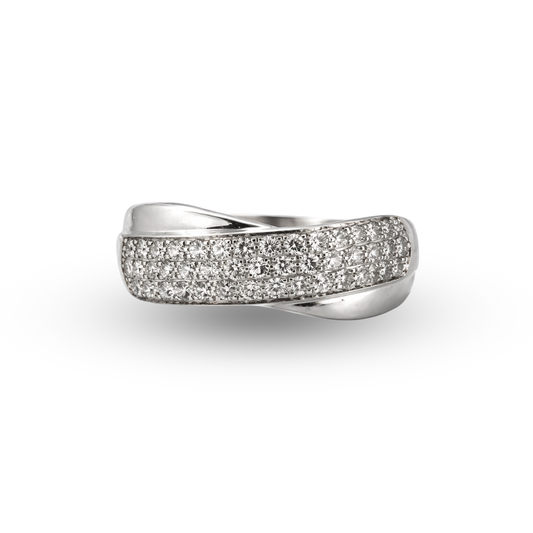 14W Diamond Ribbon Ring