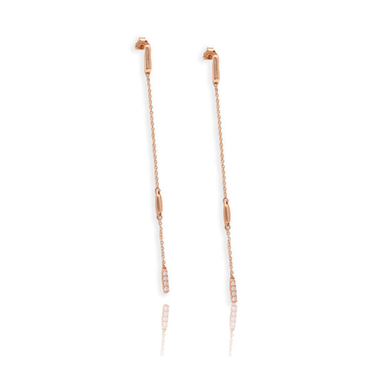 14R Diamond Chain Earrings