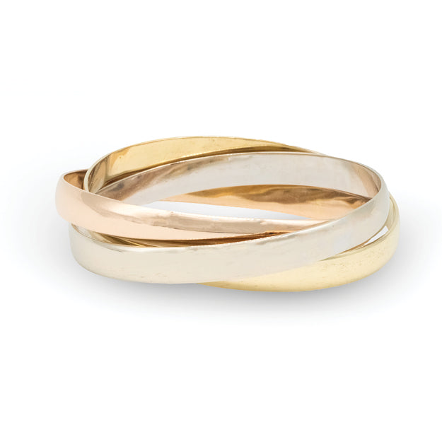 18K Cartier Rolling Bangle Bracelet
