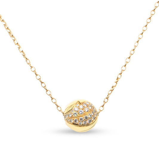 18Y Van Cleef & Arpels Diamond Ball Necklace