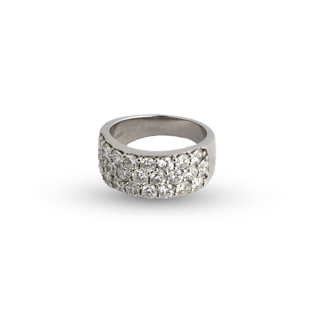 Platinum Pavé Diamond Band