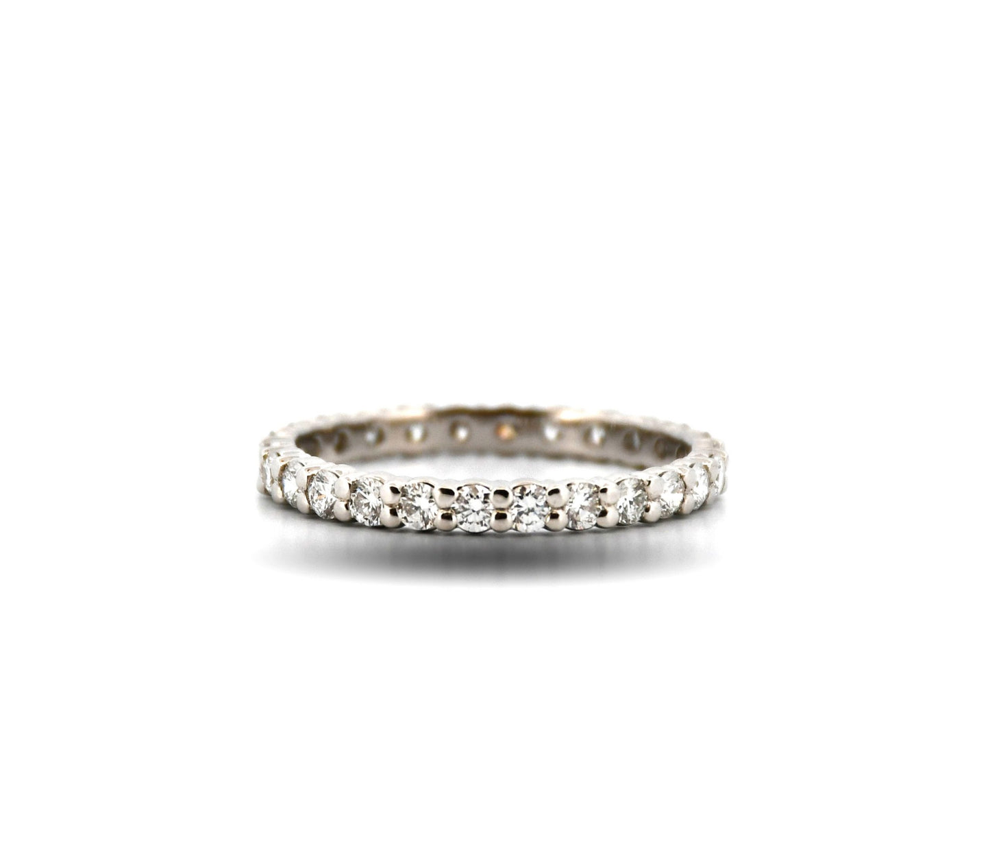 Platinum Diamond Eternity Shared Prong Band
