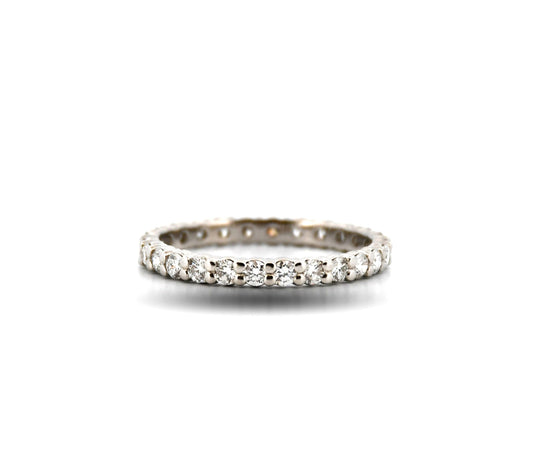 Platinum Diamond Eternity Shared Prong Band