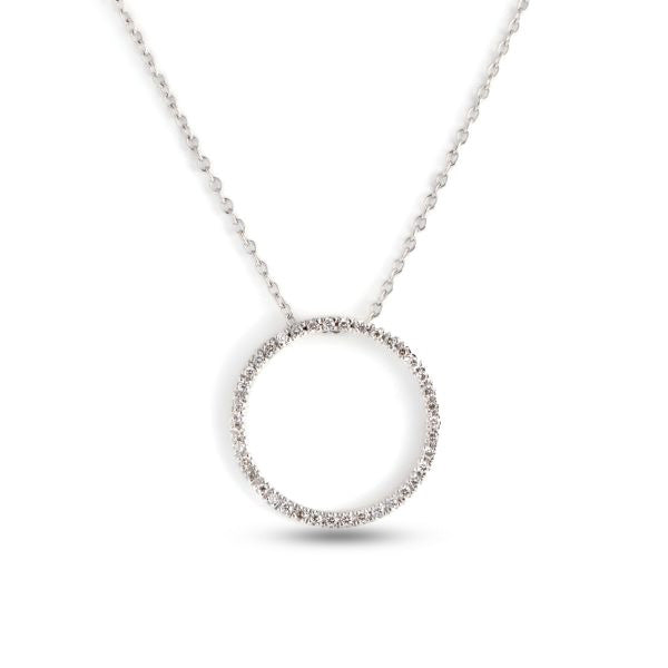 18W Diamond Circle Necklace