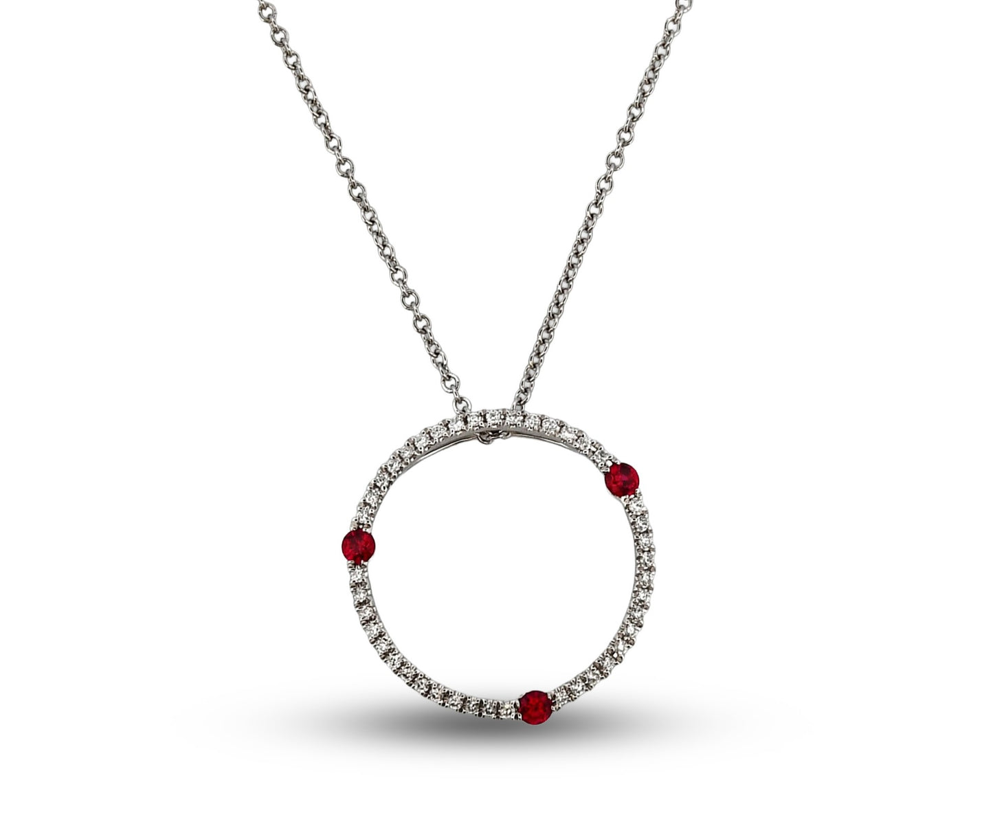 14W Ruby & Diamond Necklace