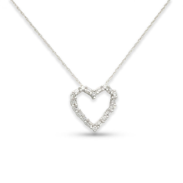 14W Diamond Heart Necklace
