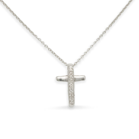 18W Diamond Cross Necklace