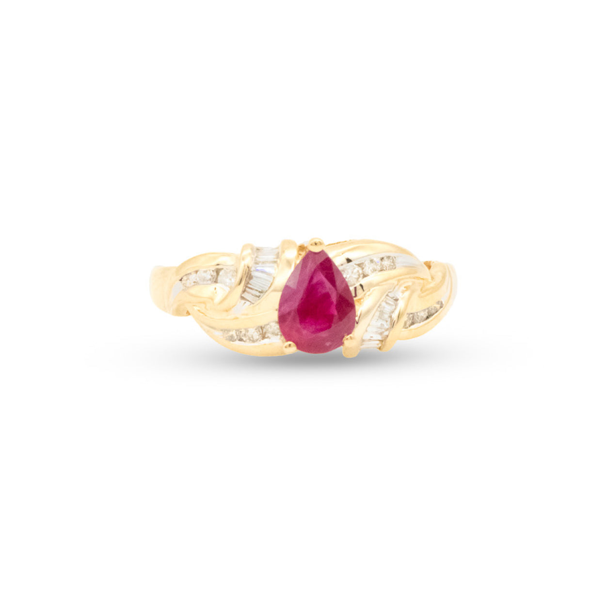 14Y Ruby & Diamond Ring