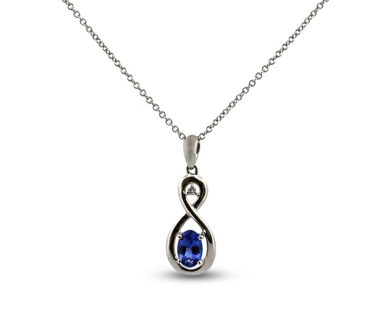 14W Tanzanite & Diamond Necklace